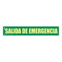 Señal salida de emergencia Clase A 65x10,5cm. Observación reducida a 7m