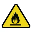 Pegatina peligro incendio 9cm