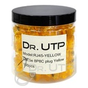 Conector RJ45 CAT.5e Color Amarillo en Tarro de 100 unidades