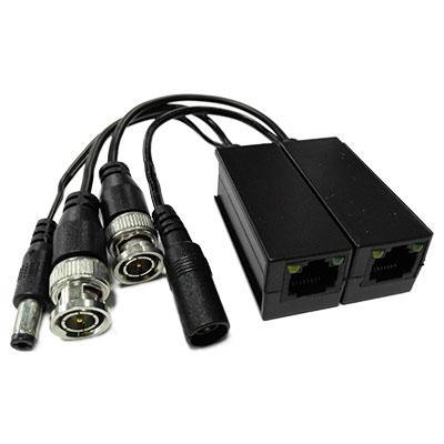 [DR-UTP-VP-4M] UTP Video + Power Converter Kit pour HDCVI / TVI / AHD jusqu'à 4MP empilable avec RJ45 (2 unités)