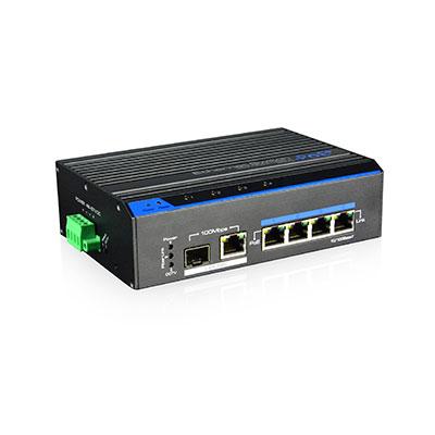 [UTP7204E-POE-A1] Switch Industrial PoE+ 4 puertos 10/100 + 2 Uplink 10/100 (SFP+RJ45) / 60W Redundant 802.3af/at 6KV - Modo CCTV+ 250m