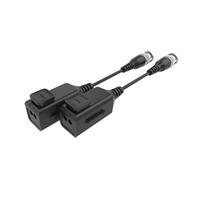 [UTP101P-HD6] Kit de conversion vidéo UTP pour HDCVI / TVI / AHD jusqu'à 4K empilable avec câble flexible et bouton-poussoir (2 unités)