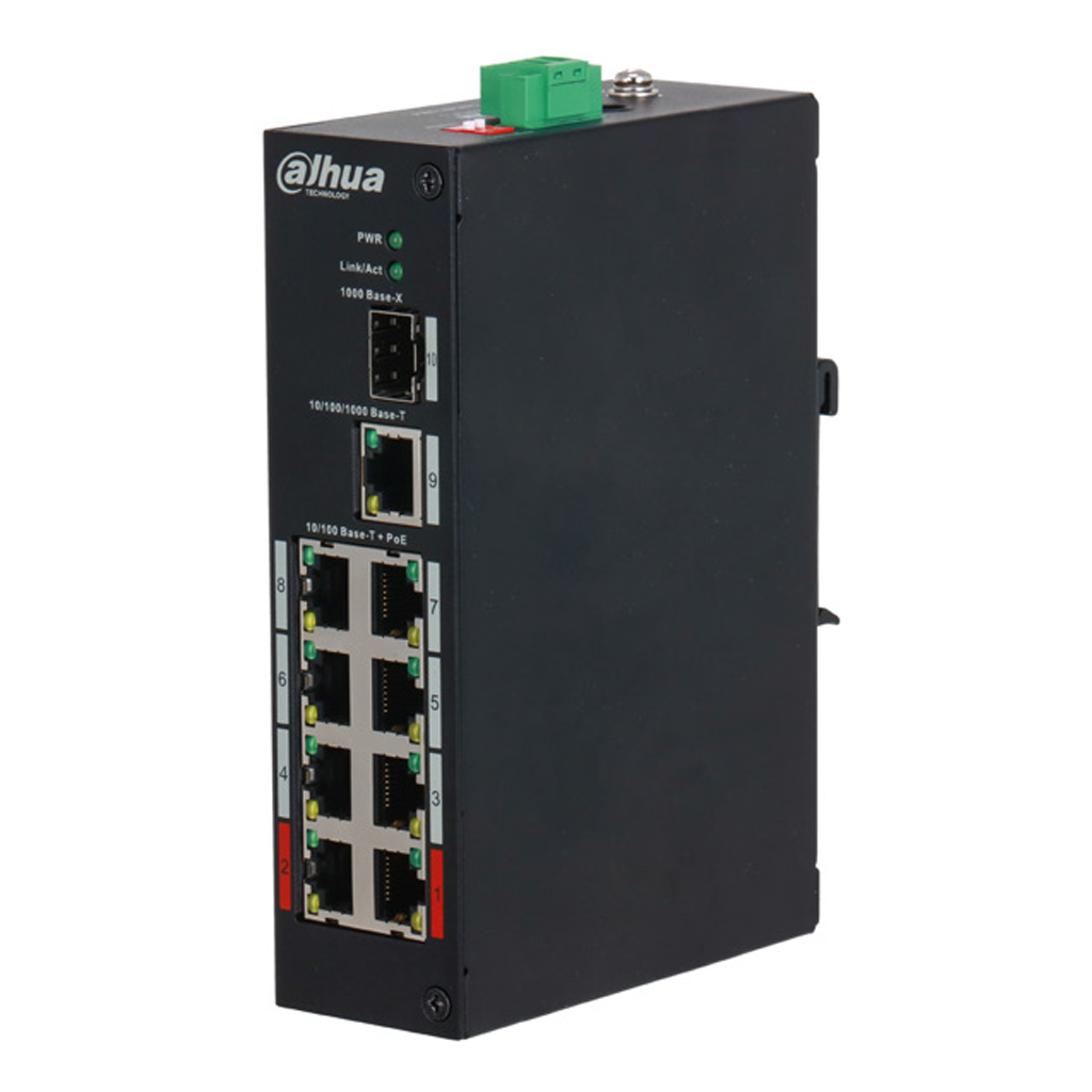 [PFS3110-8ET-96] Switch PoE 2.0 8 puertos 10/100 +1RJ45 Uplink Gigabit +1SFP Uplink Gigabit 90W Layer2