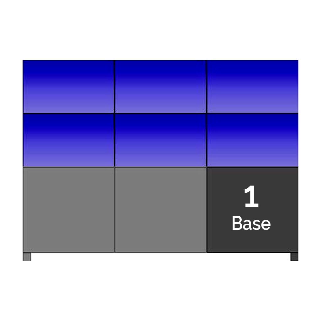 [BaseofDisplayUnit] Soporte a suelo con base standard para Video Wall