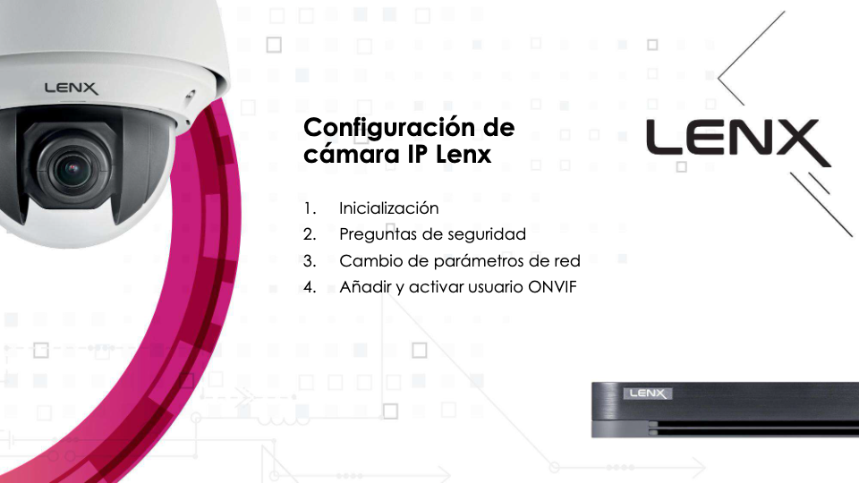 Configuración de cámara IP Lenx