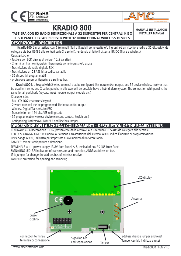 Manuel d'installation K-RADIO-800