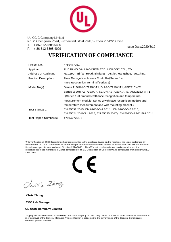 ASI72x3X-(A)-T1 - Certificado CE