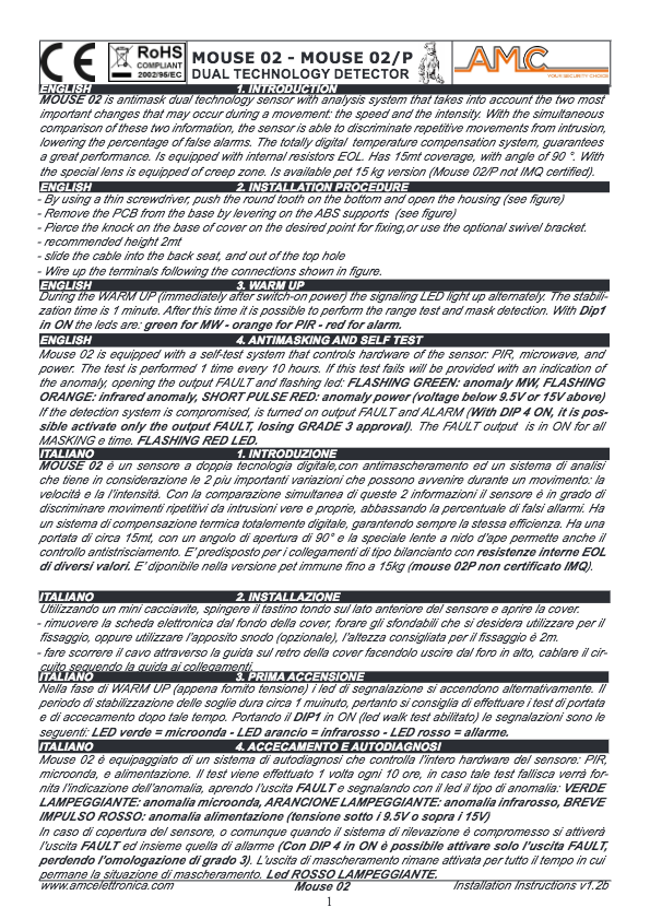 Manual de instalación MOUSE-02