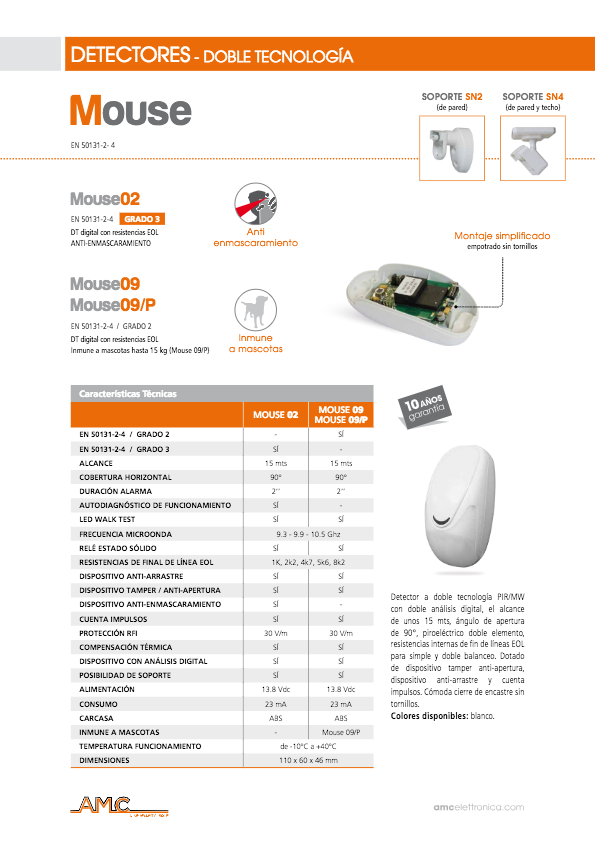 Fiche technique MOUSE