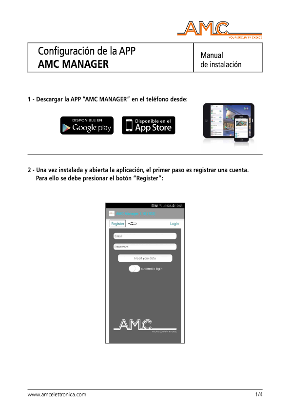 Manual de uso AMC Manager