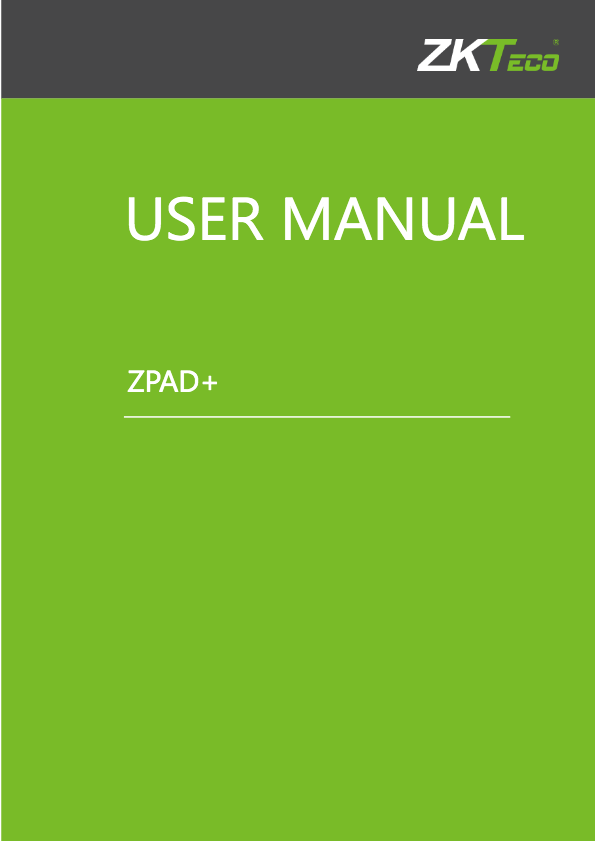 ZPAD PLUS Manuel de l'utilisateur 2.0