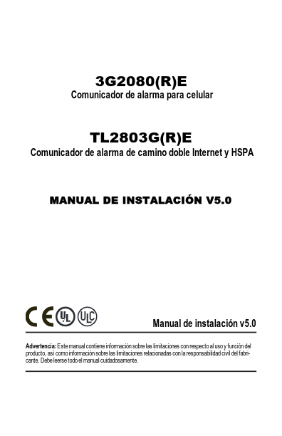 TL2803 - Manual de Usuario DSC