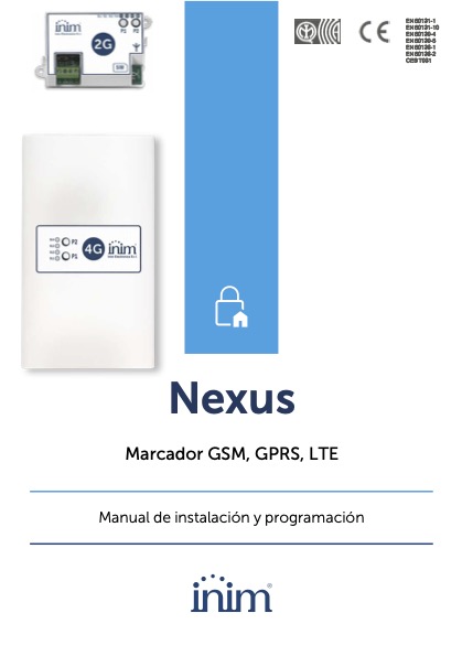 NEXUS - Manual de Instalación y Programación