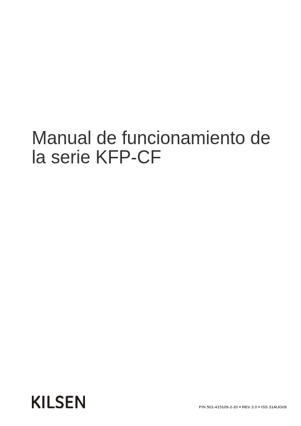 KFP-CF - Manual de Usuario