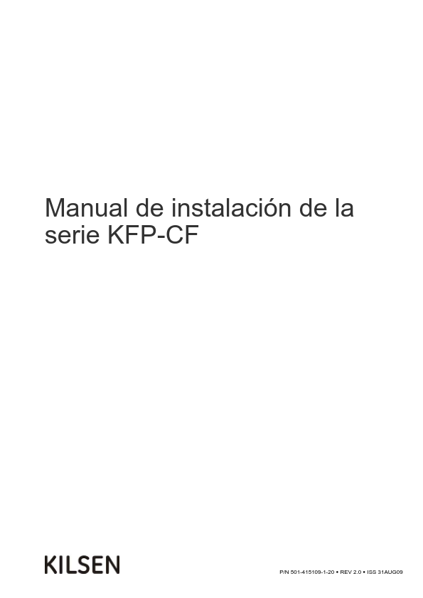 KFP-CF - Manual de Instalación