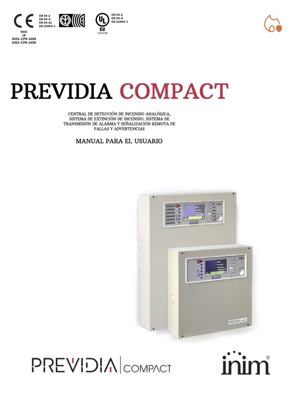 PREVIDIA-Cxxxxx - Manual de Usuario Inim