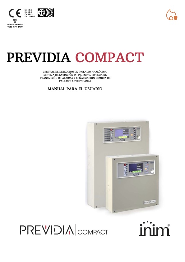 PREVIDIA-C200 - Manual de Usuario Inim