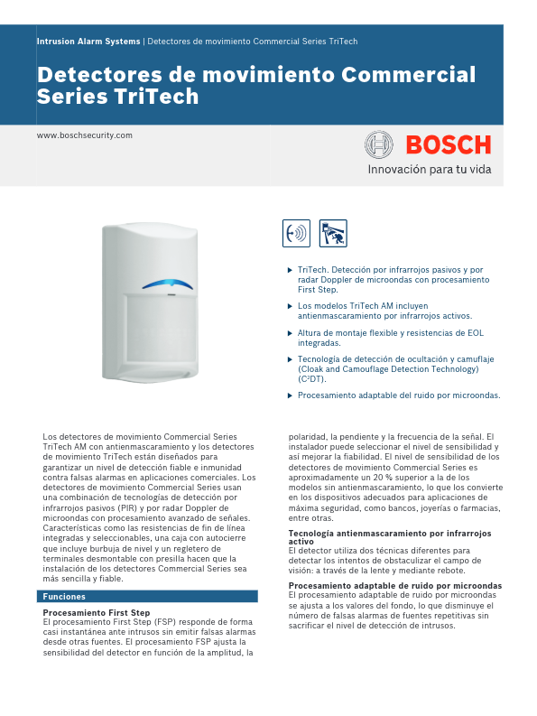 ISC-CDL1-WA15GE - Ficha Técnica Bosch