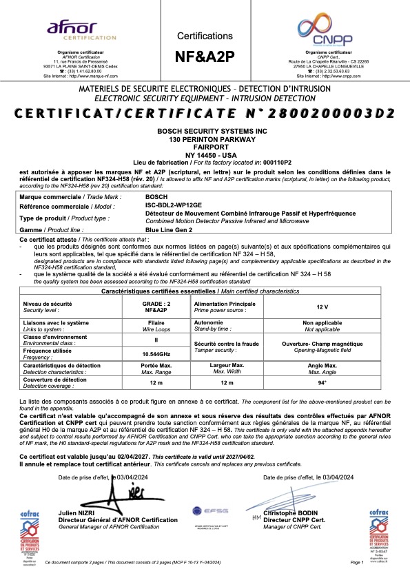 ISC-BDL2-WP12GE - Noviembre 2023 - Certificado Grado 2