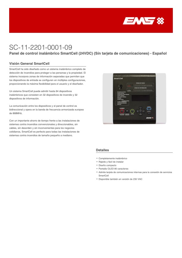 SC-11-2201-0001-09 - Ficha Técnica KIDDE COMMERCIAL