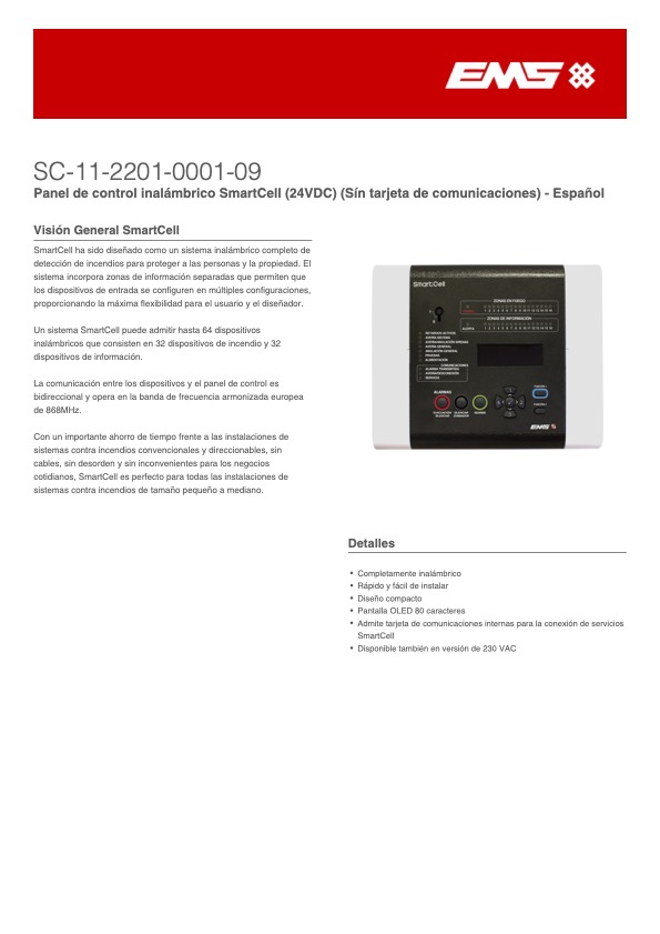 SC-11-2201-0001-09 - Ficha Técnica KIDDE COMMERCIAL