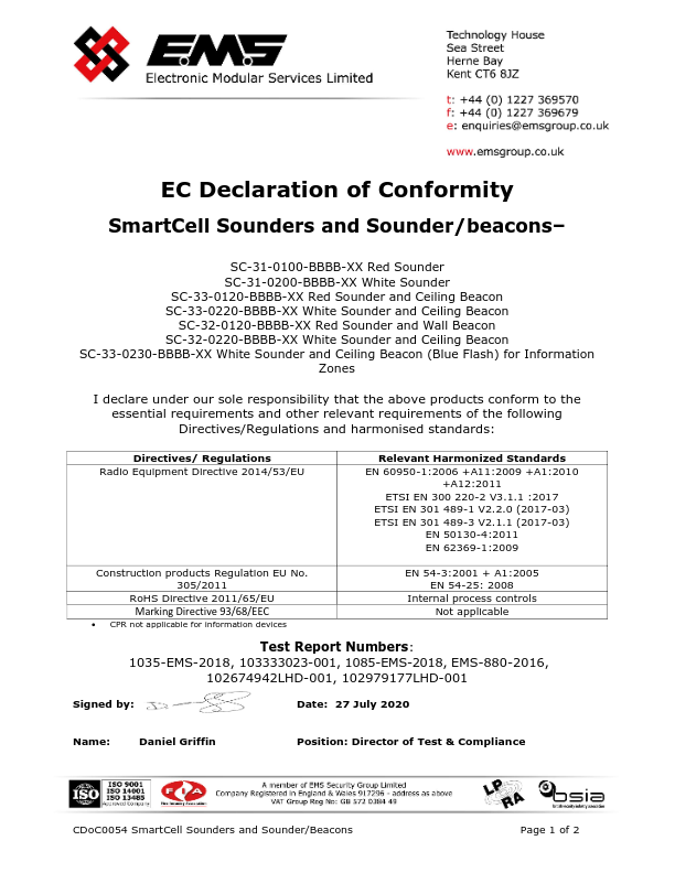 SC-31-0100-0001-99 - Certificado CE