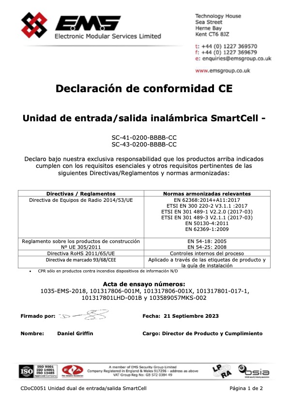 SC-41-0200-0001-99 - Certificado CE