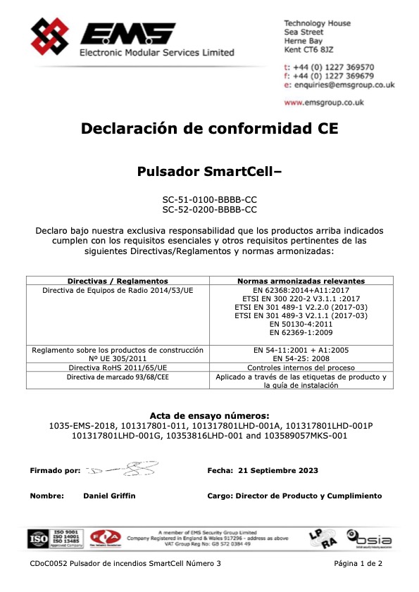 SC-51-0100-0001-99 - Certificado CE