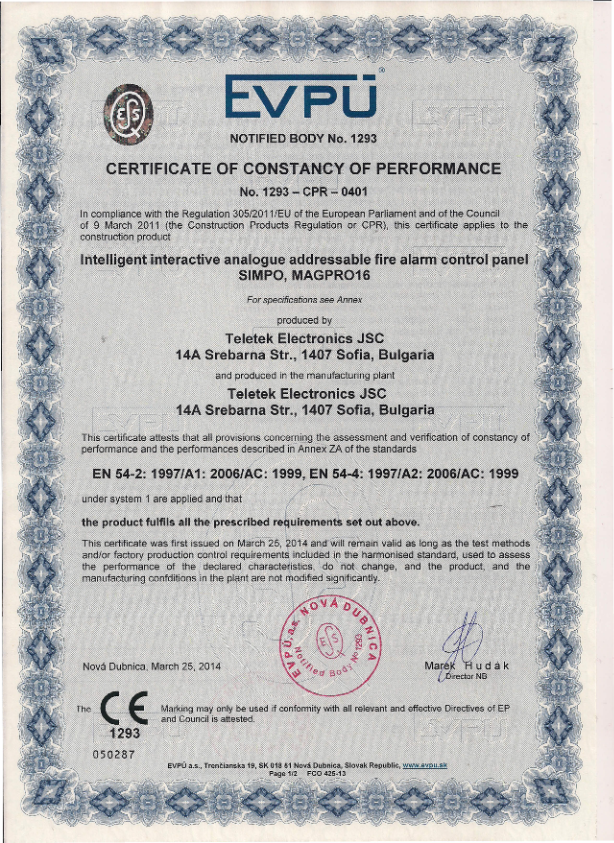 SIMPO - Certificado CPD/CPR