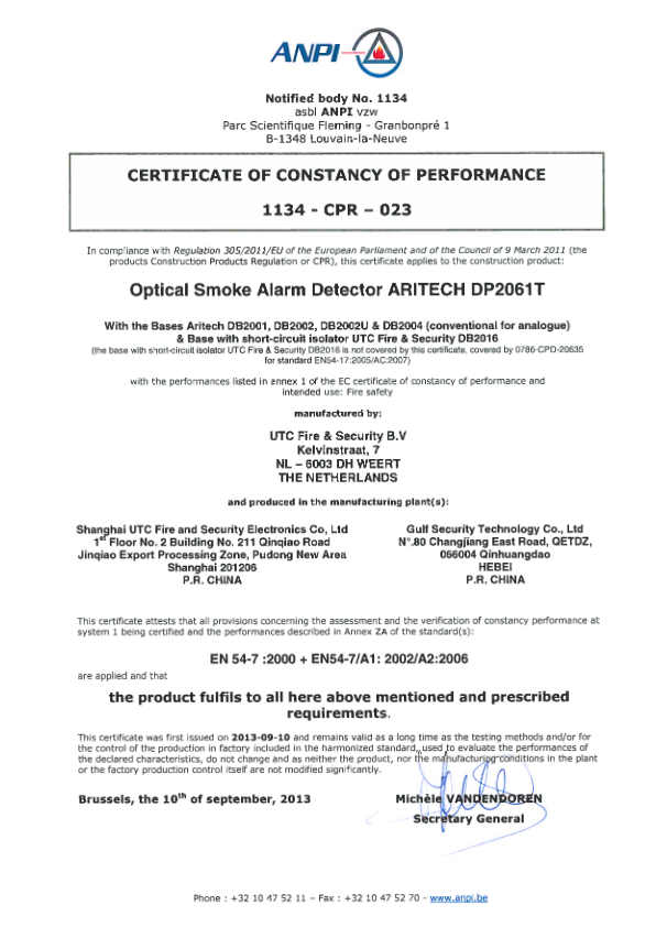 DB2002 - Certificado CPD/CPR
