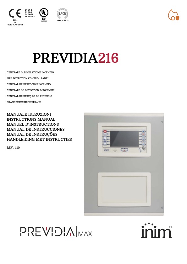 PREVIDIA216 - Manual de Instrucciones