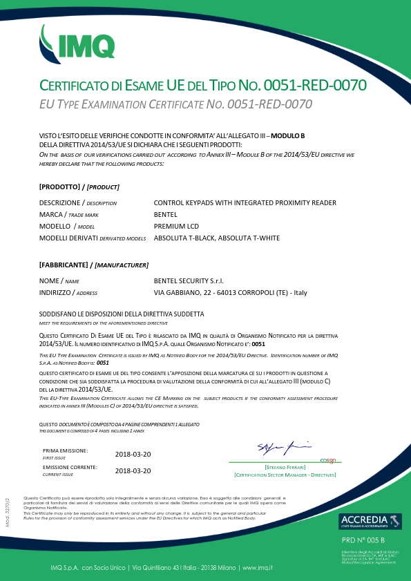 BKPLCD - Certificado CE