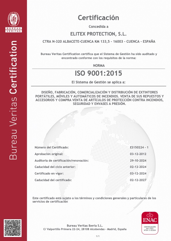 Extintores Elitex - ISO9001