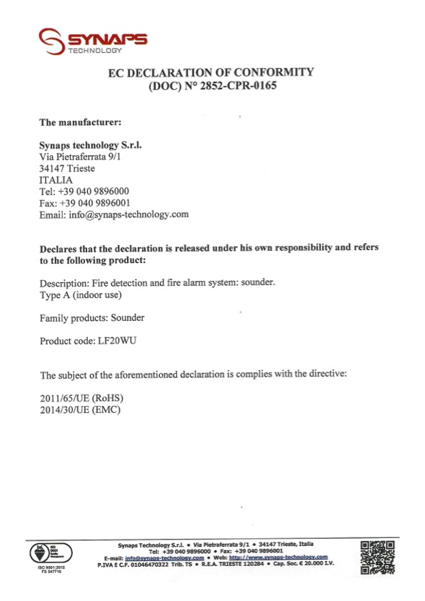 ISS021 - Certificado CE