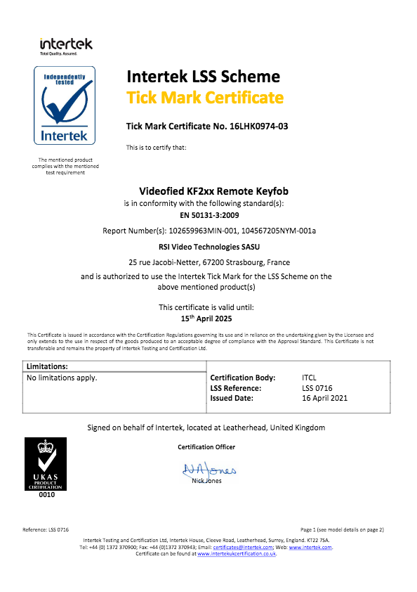KF240 - Abril 2025 - Certificado Grado 2
