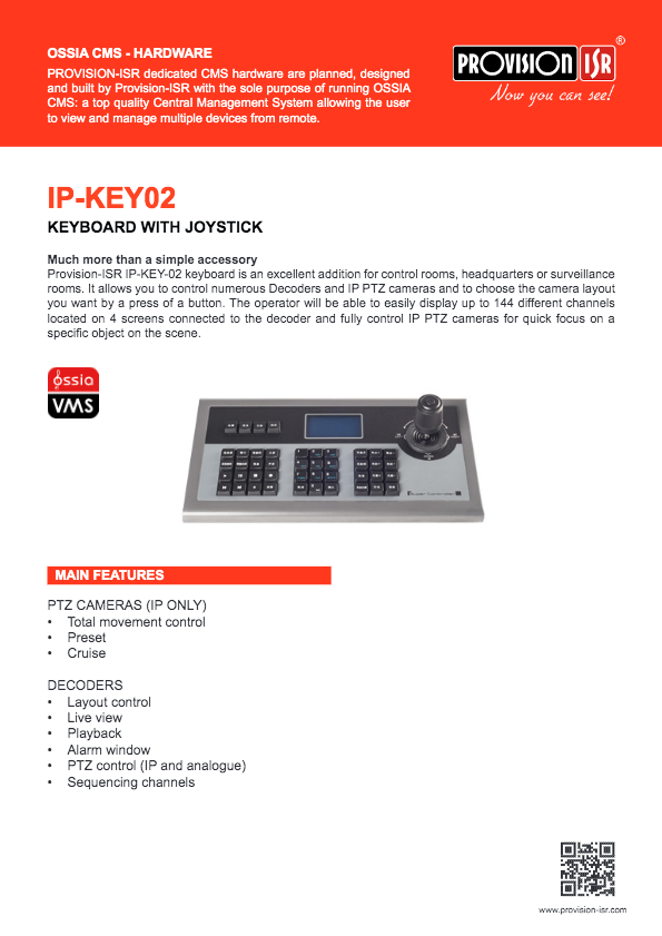 IP-Key02 - Ficha Técnica Provision