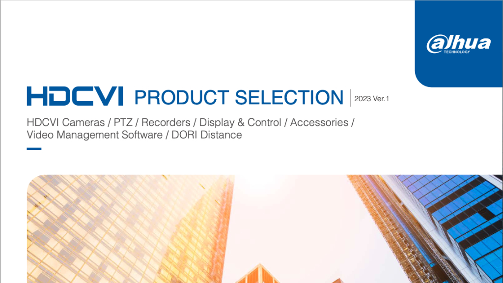 HDCVI Selección de productos DAHUA | 2023 Ver.2.0