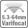 Varifocal motorizada 5.3-64mm