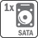 1 HDD SATA (Max 2.5TB/HDD)
