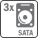 3HDDs SATA de 2.5" (hasta 1TB de capacidad)