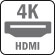 1 HDMI 4K, 1 HDMI 1080P, 1 VGA, 1 BNC