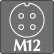 Conector Aviación M12