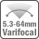 Varifocal motorizada  5.3-64mm